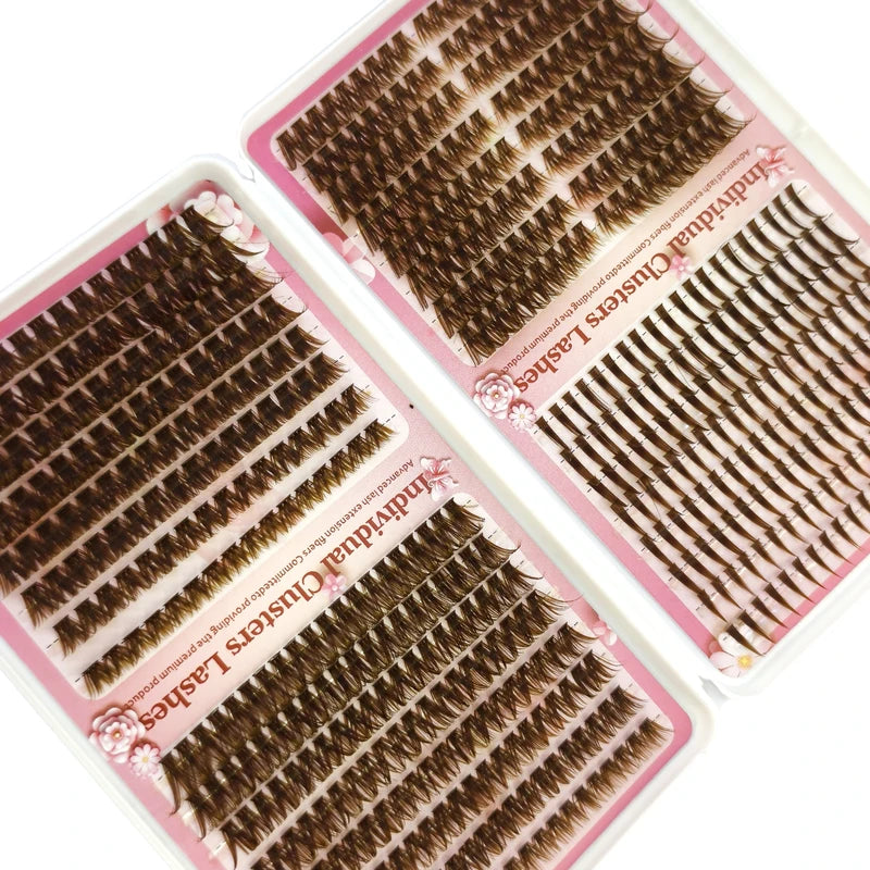 Eyelash Extension Spikes 32 Rows Wispy Faux Cils Clusters for Natural Lash Look