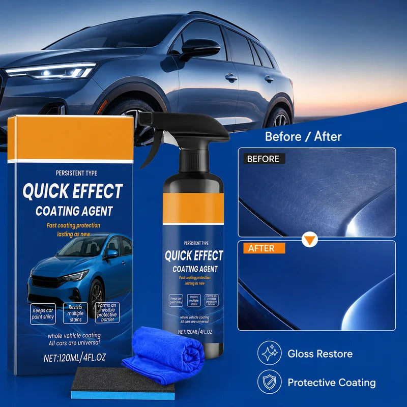 Car Coating Spray Water Repellent Ceramic Wax for Paint Glass Motorcycle RV