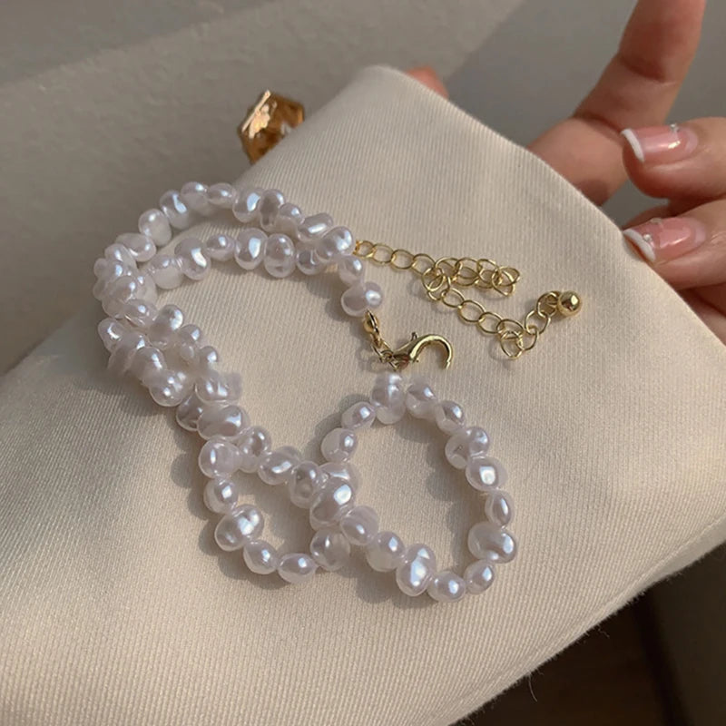 Elegant Baroque Pearl Necklace for Women - Wedding, Bridal, Party Jewelry