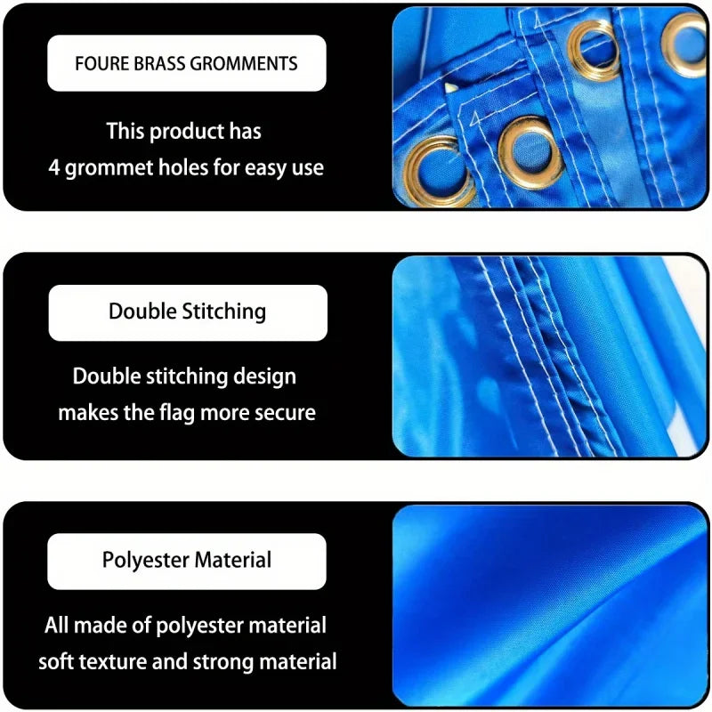 Outdoor & Indoor Polyester Banner with Grommets - Custom Sizes for Home Decor