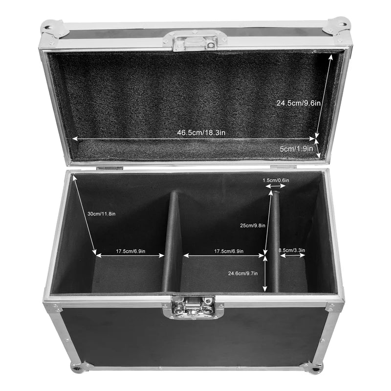 Heavy-Duty Flight Cases for Moving Head Lights with Wheels & Handle