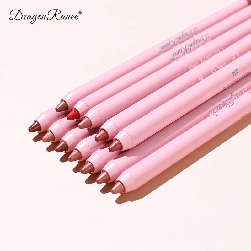 Waterproof Matte Lip Liner in Bean Paste Color, Long-Lasting Lipstick Pen for Precise Lip Definition