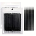 200pcs Eyelash Cleaning Brushes Micro Cotton Swabs for Makeup Removal & Beauty Care