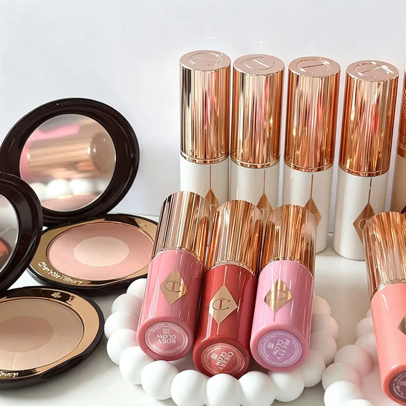 Long-Lasting Face Makeup Set with Foundation, Contour, Highlighter & Blush