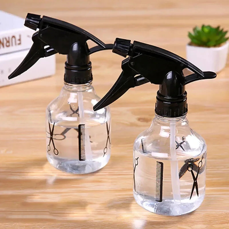 Transparent Hand-Press Spray Bottle for Hairdressing and Watering - Small Cosmetic Spray
