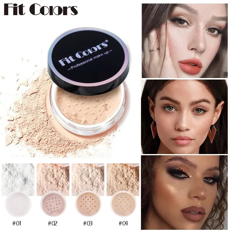 Waterproof Oil-Resistant Face Powder Set - Smoothing Concealer Makeup Powder