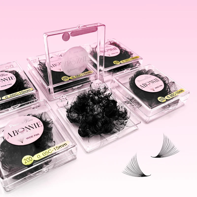 Premade Lash Fans 6D-20D Volume Eyelash Extensions Slim Pointed Base