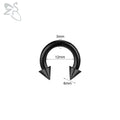 Piercing Nose Ring Barbell Spike Horseshoe Septum Ear Expander 14G-8G