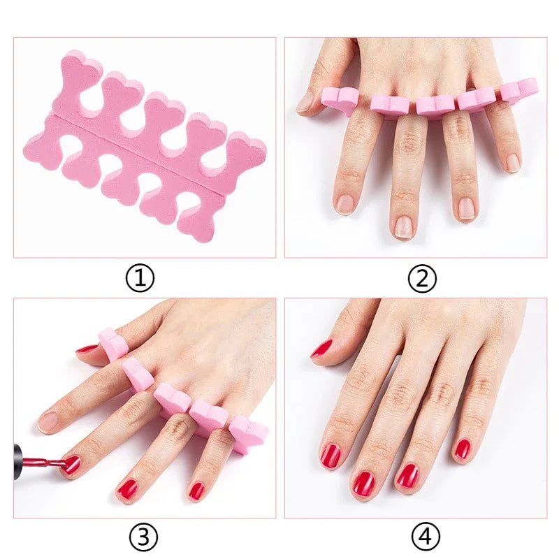 Nail Art Toe Separators Pack of 100 or 200pcs - Pedicure & Manicure Spa Tools