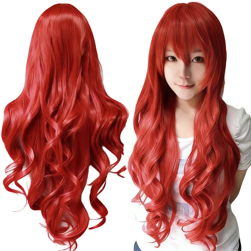 White Curly Cosplay Wig for Anime, Halloween & Costume Parties