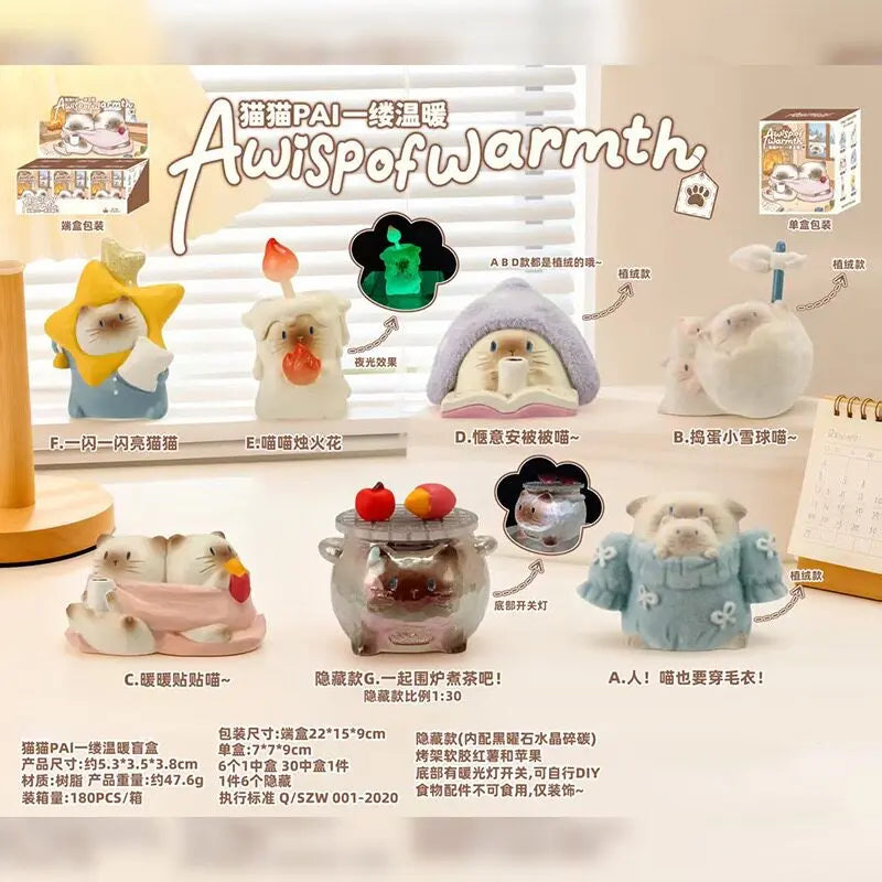 Cute Siamese Cat Desk Decoration - Creative Office Toy & Gift Set