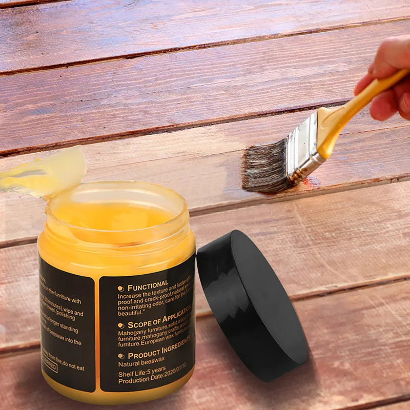 Natural Beeswax Furniture Polish & Wood Cleaner - Organic Wood Care Solution