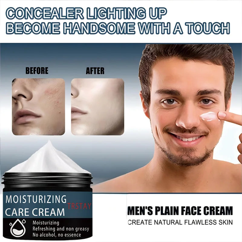 Men's Oil Control Face Cream with Anti-Wrinkle & Brightening Benefits