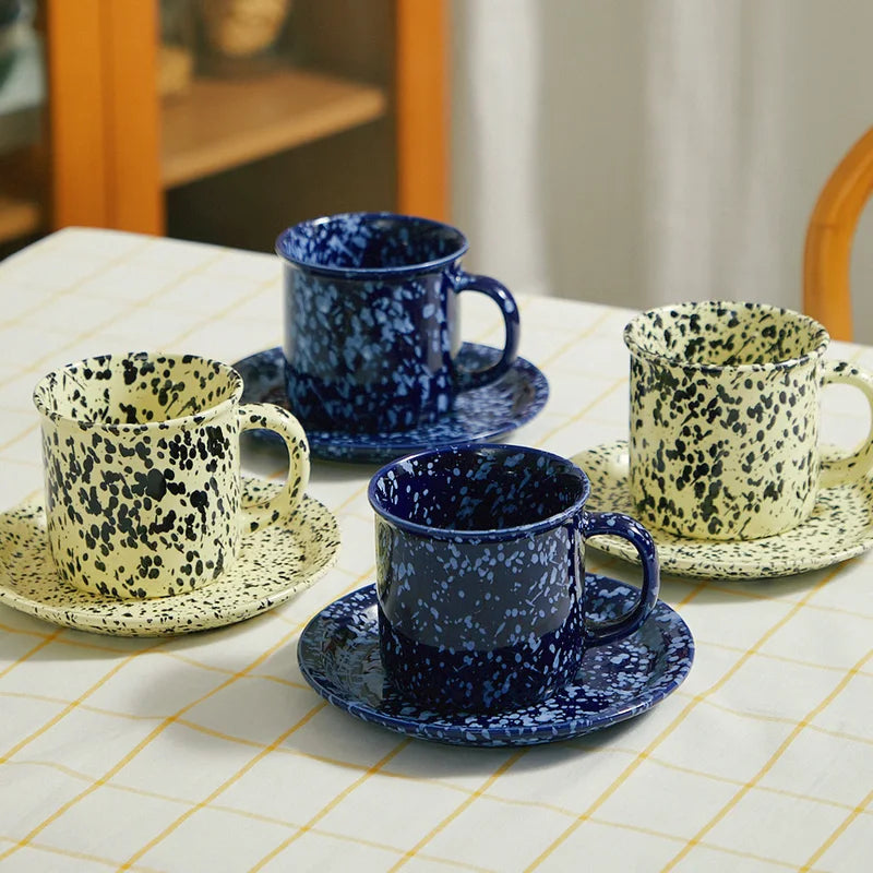 Color Painting Mug and Plate Set - Multiple Colors