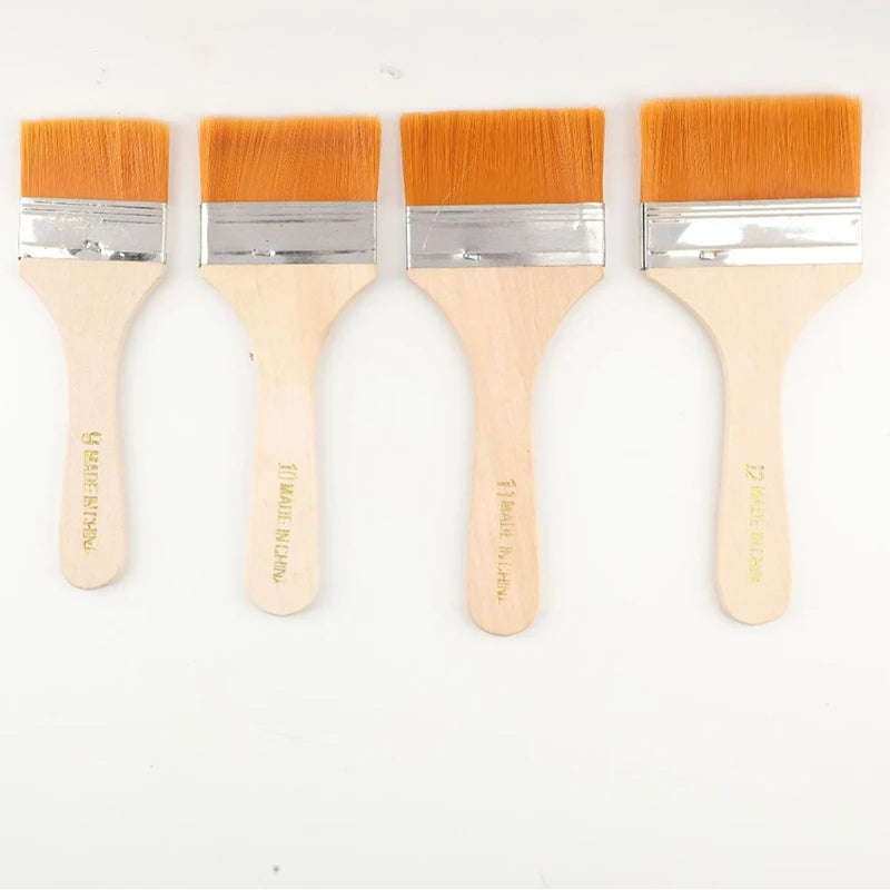 12-Piece Nylon Paint Brush Set for Art, Watercolor & Drawing