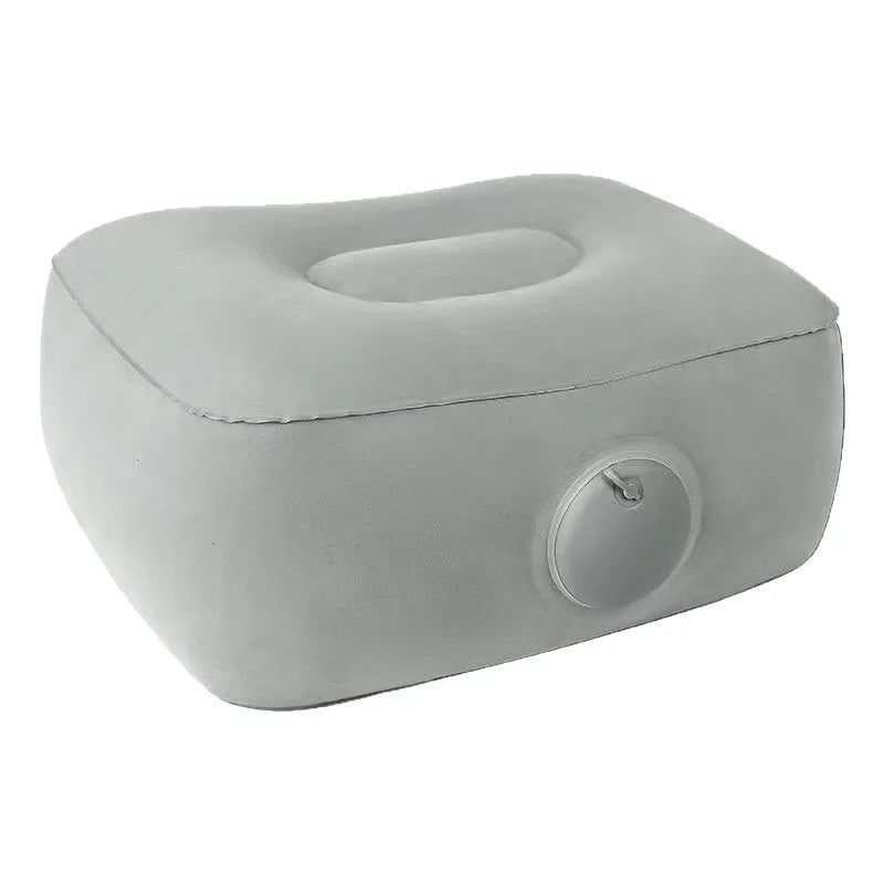 Inflatable Footrest Pillow for Travel Office Home Support PVC Air Cushion