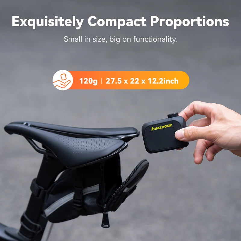 Mini Electric Bike Pump Cordless Tire Inflator 120 PSI Fast Charging Portable