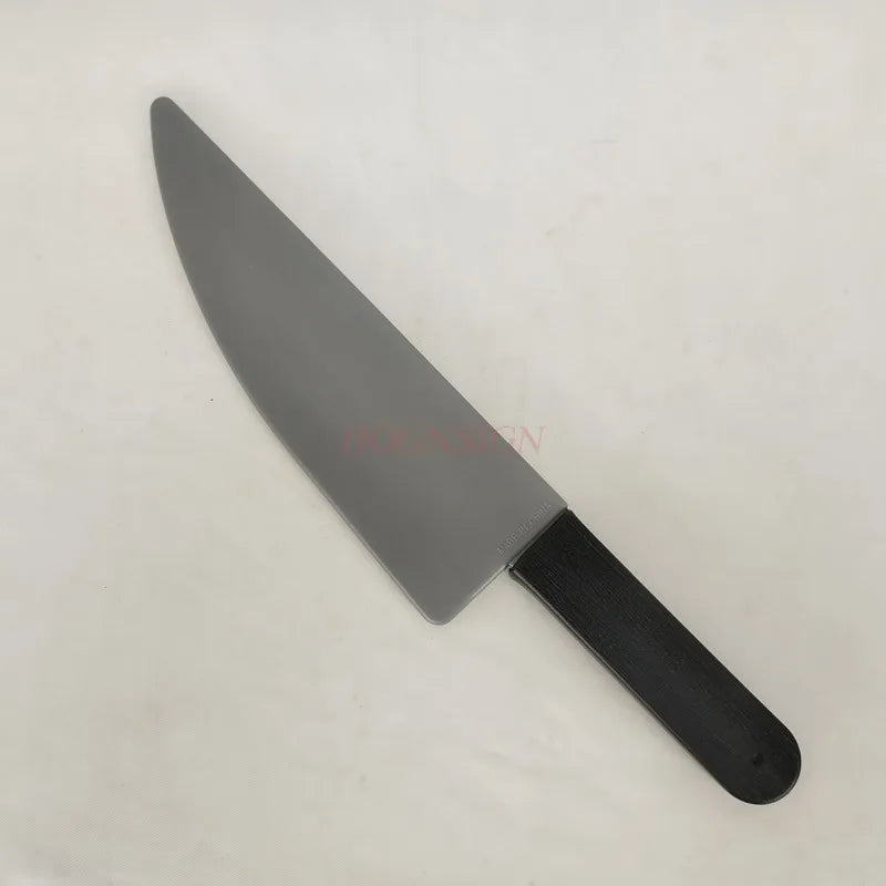 Halloween Fake Kitchen Knife Prop with Blood-Pointed Plastic Axe - Horror Cosplay Accessory