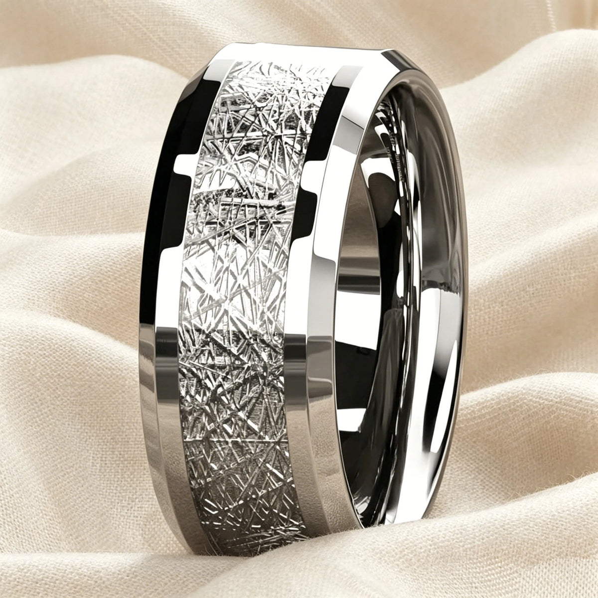 Men's Stainless Steel Yin Yang Dragon Pattern Ring - Wedding Party Jewelry