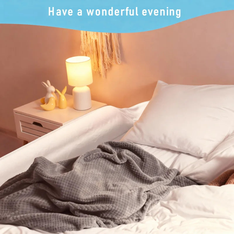 Inflatable Travel Bed Rail Guardrail for Foldable Single and Double Beds