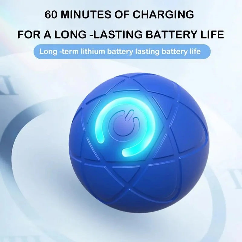 Interactive Automatic Dog Toy Ball - Rechargeable Smart Pet Ball for Small & Medium Dogs