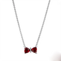 925 Silver Love Key Pendant Necklace for Women - Wedding Party Jewelry Gift