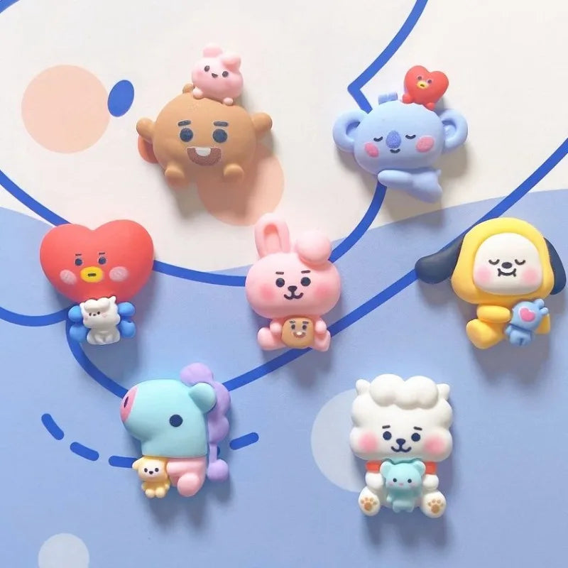 DIY Cartoon Shoe Buckle Kit - Koya RJ Shooky Mang Chimmy Cooky 3D Decor