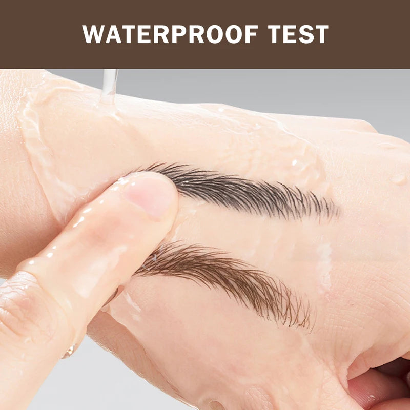 Long Lasting 4D Eyebrow Pen - Waterproof Precise Liquid Makeup with Multi-Fork Tip