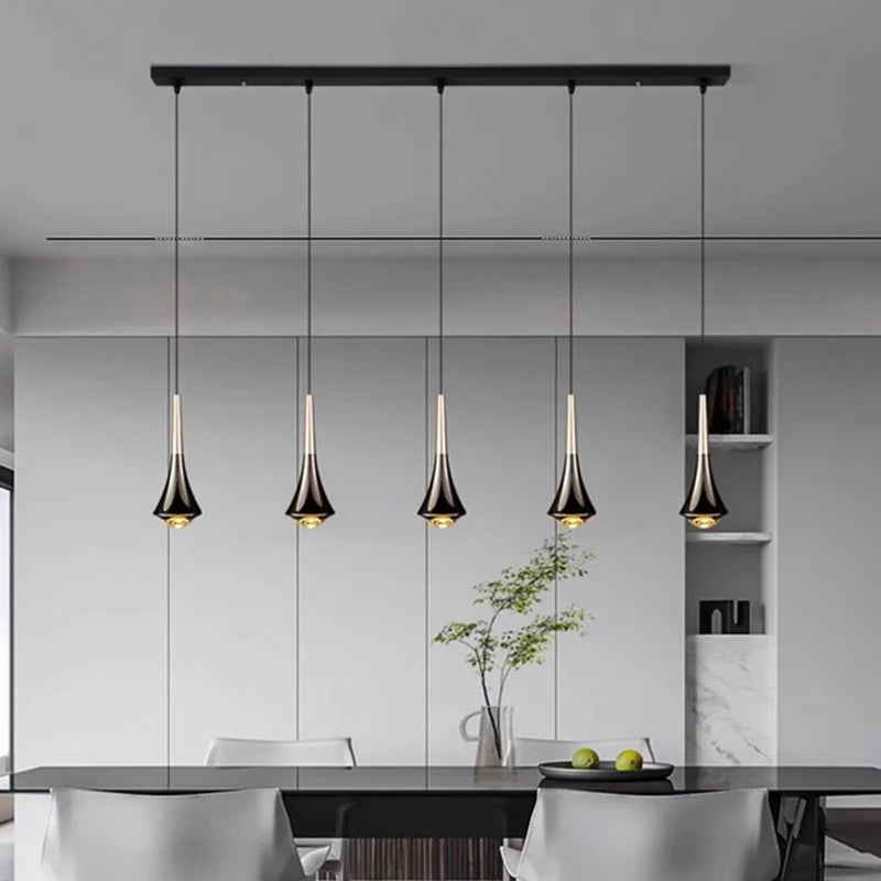 Modern LED Pendant Light for Living & Dining Rooms - Adjustable Indoor Lighting