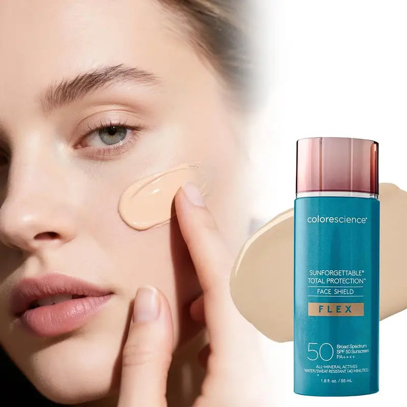 All Skin Types Sun Protection Foundation - SPF 55ml Natural Tinted Moisturizer with Moderate Coverage