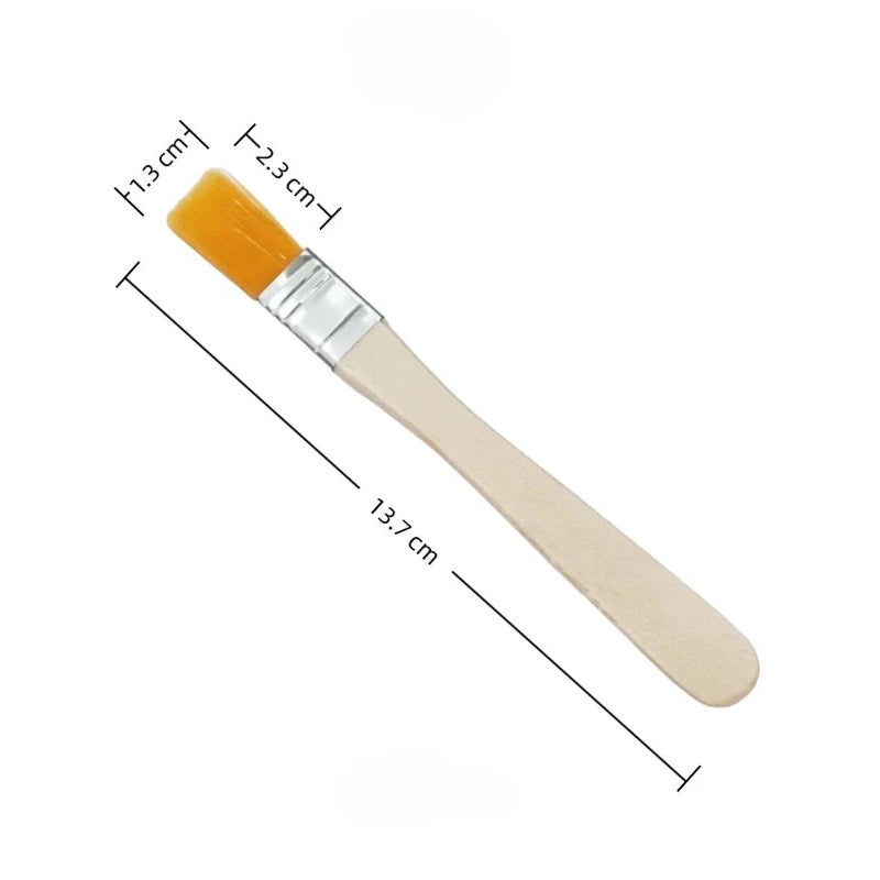 10Pcs Wooden Handle Nylon Bristle Paint Brushes for Oil, Dusting & Cleaning