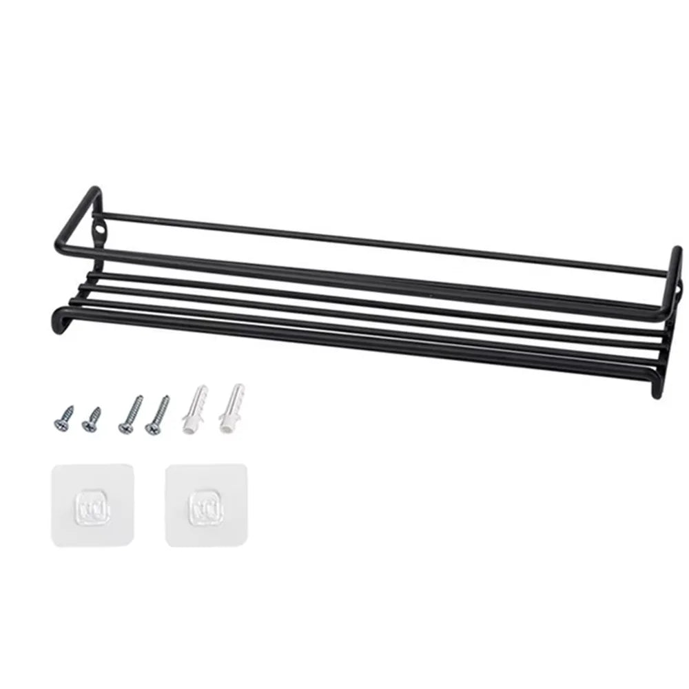 Wall Mount Spice Rack Organizer 2 or 4 Pieces Space Saving Metal Kitchen Storage