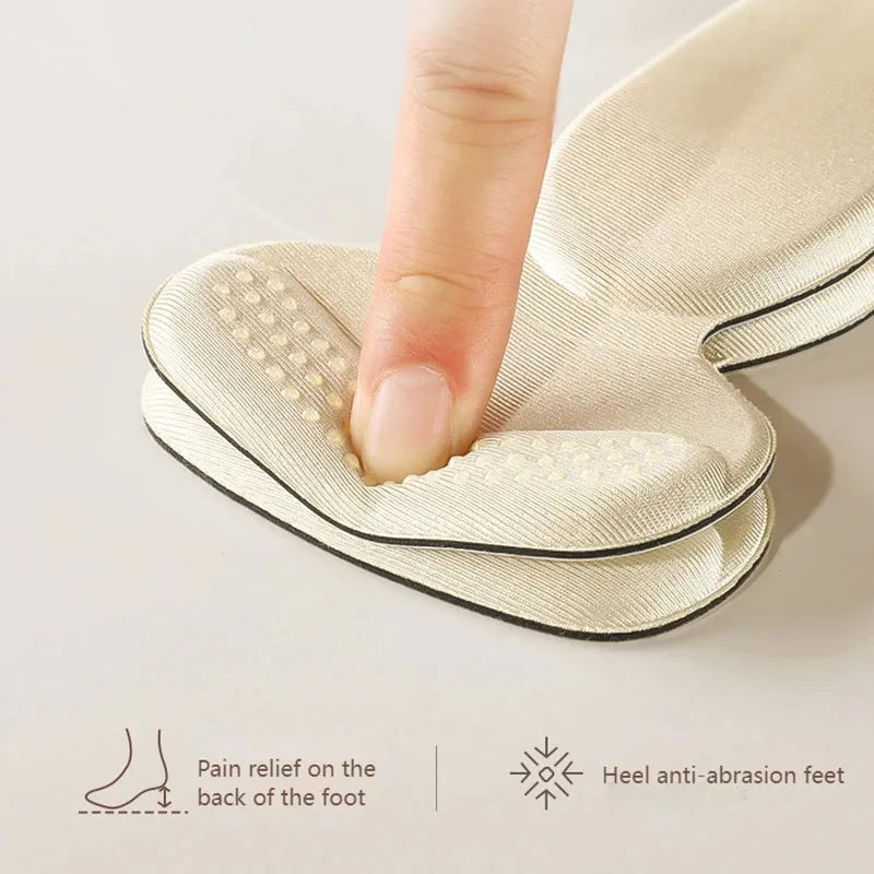 Heel Protectors Shoe Cushions Gel Heel Pads for High Heels & Shoes - Gray, Black, Brown, White