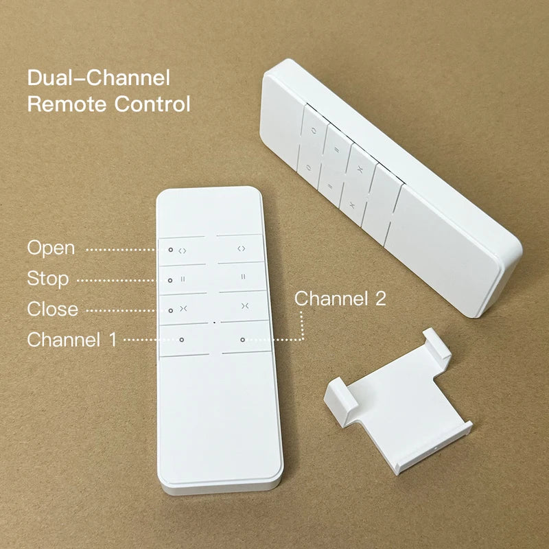 RF 433.92 MHz Smart Curtain Remote Control for Electric Motor - Fixed Code