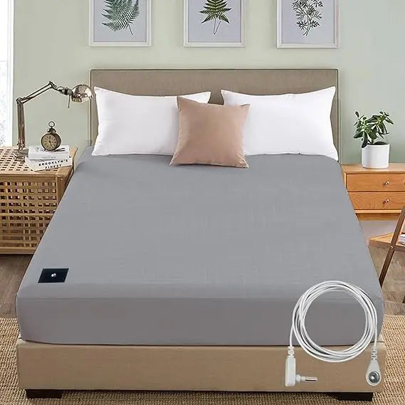 Organic Cotton Earthing Fitted Sheet with Silver Conductive Fiber for Wellness