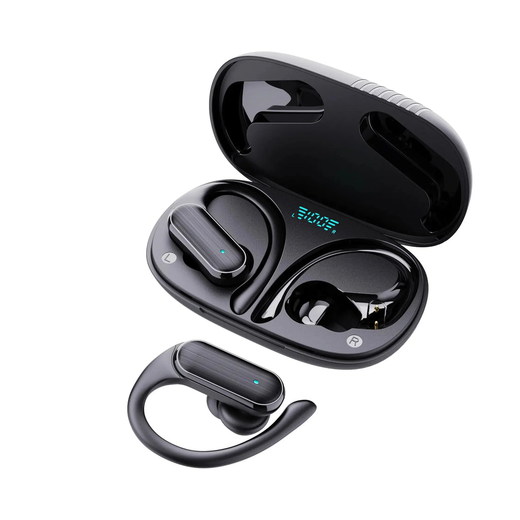 Open-Ear Wireless Earbuds with LED Power Display Sport Headset