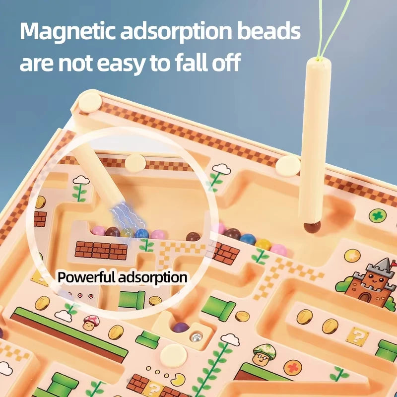 Children's Magnetic Maze Walking Ball Baby Concentration Puzzle Toddler Learning Toy