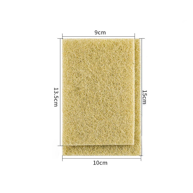 Eco-friendly Sisal Microfiber Kitchen Sponges Set - Natural Fiber Dishwashing Pads