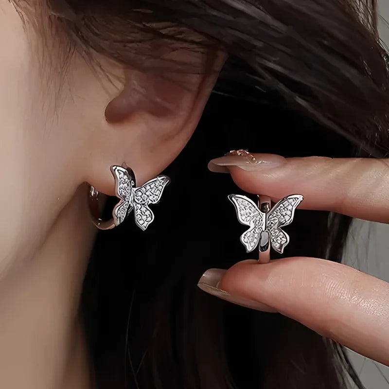 Sterling Silver Bow Knot Ear Clips for Women Girl Ballet Style Jewelry Gift