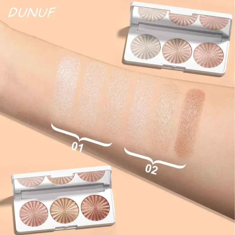 Waterproof 4-in-1 Face Makeup Palette Highlighter Blush Contour Kit