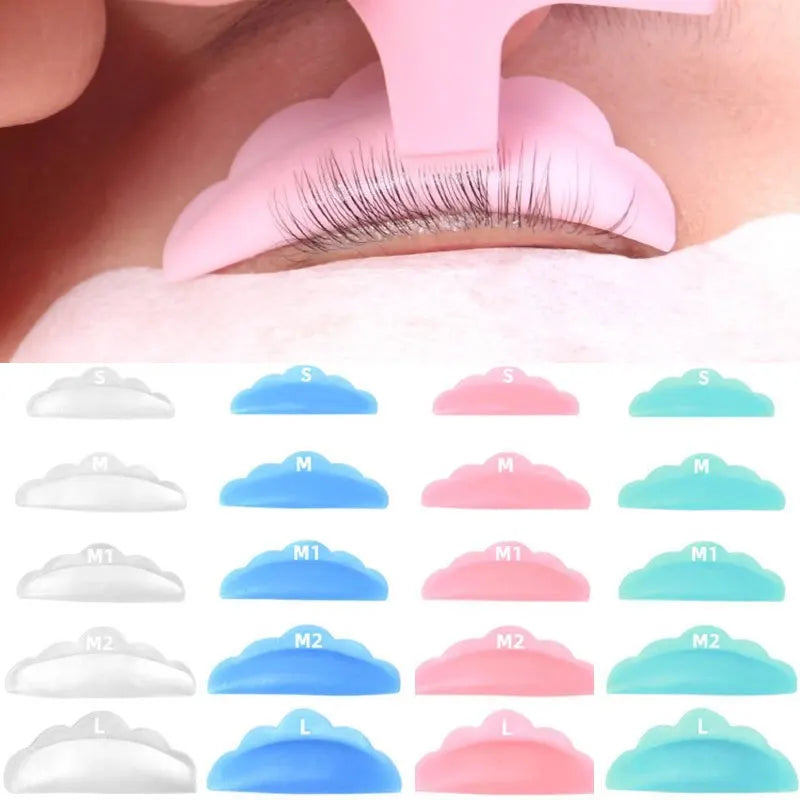 Eyelash Lifting Kit with Silicone Perm Pads and Lash Curler Tools - Multiple Colors