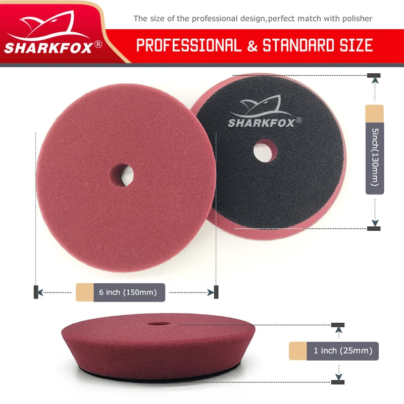 Car Polishing Pads 5 Inch Waxing Buffing Discs for Vehicle Body Care Kit