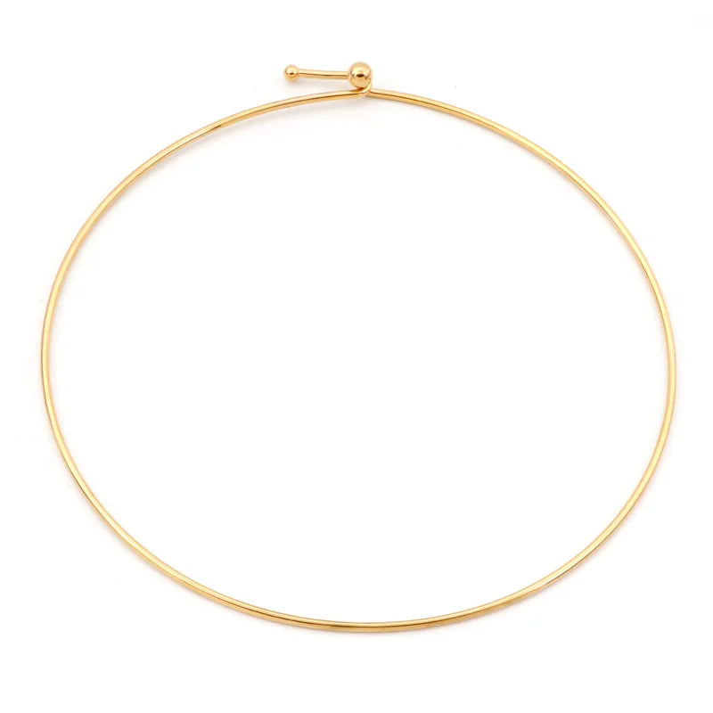 304 Stainless Steel Collar Neck Ring for Women DIY Jewelry Party Accessory 42cm