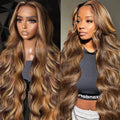 Long Human Hair Wigs with HD Transparent Lace Front Body Wave 13x4 13x6 18-46 Inch