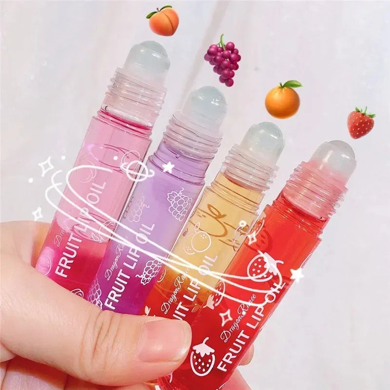 Fruit Lip Gloss with Moisturizing Lip Oil - Reduces Lines & Nourishes Lips