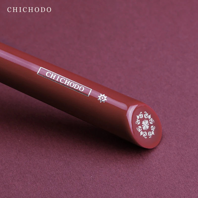 Luxury Makeup Brush for Blush - Soft Animal Hair Precision Brush, Red Rose Series 014