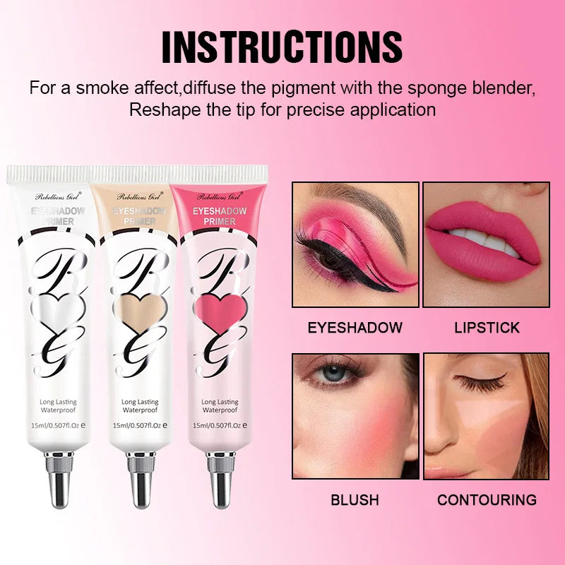 Waterproof Matte Eye Shadow Primer for Oily Eyelids - Long-Lasting Base