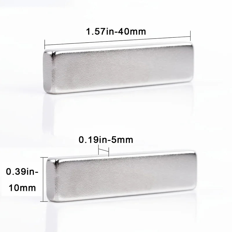 Heavy Duty Long Bar Magnets with Double-Sided Adhesive for Kitchen & Crafts
