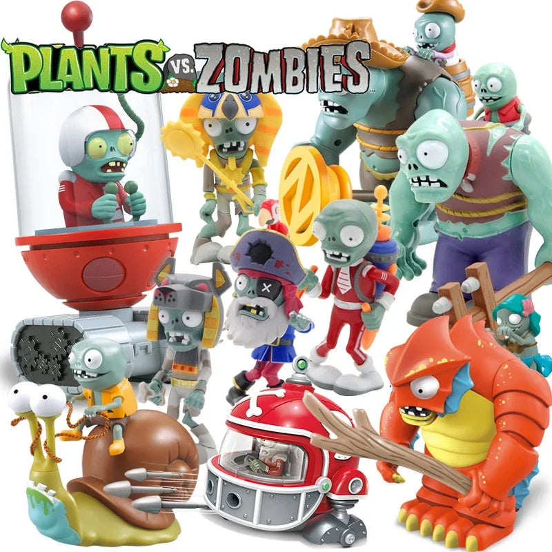 Plants Vs Zombies Action Figures Toy Set Collectible Kids Gift - Wild West Gargantuar & Shark