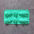 Creative Rocket Astronaut Silicone Mold for Cakes and Desserts - Multiple Colors